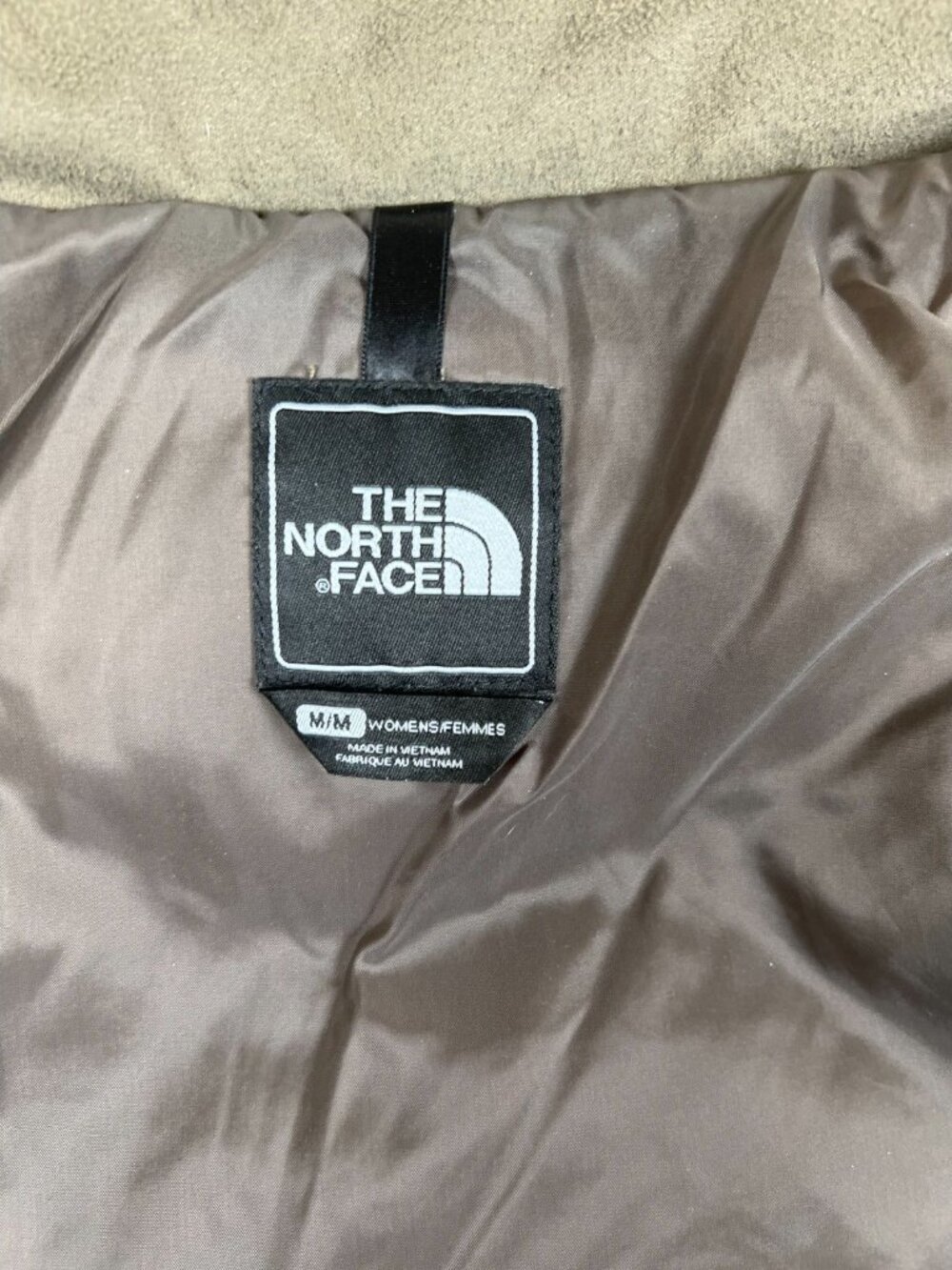 The North Face Women M Brown 550-Down Puffer Vest Diamond Quilted Aconcagua - Picture 3 of 12
